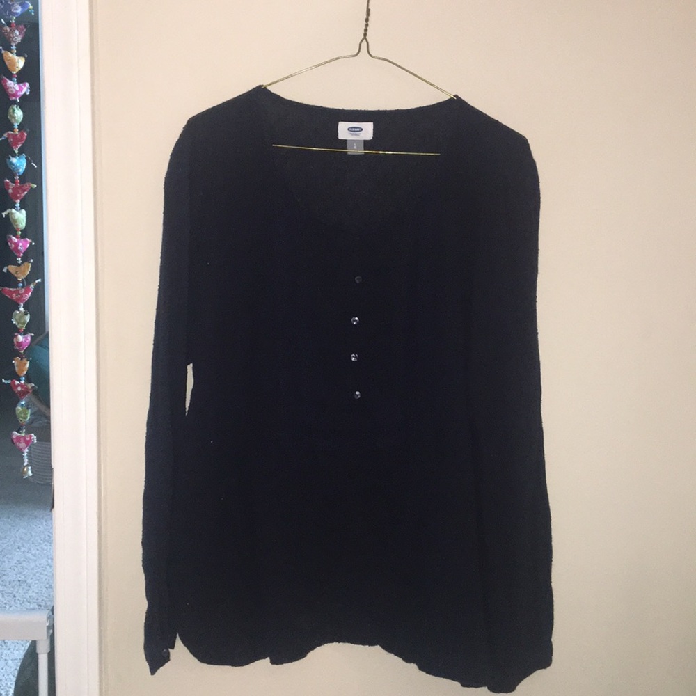Navy Blue Old Navy Top with Front details